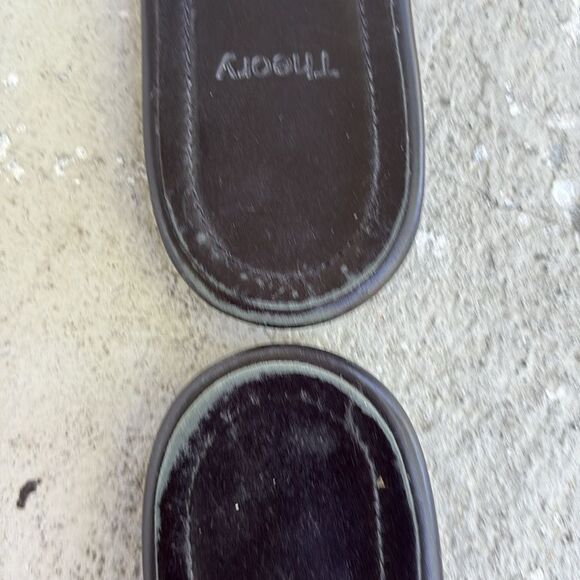 Theory Flat leather sandals - Picture 2 of 8